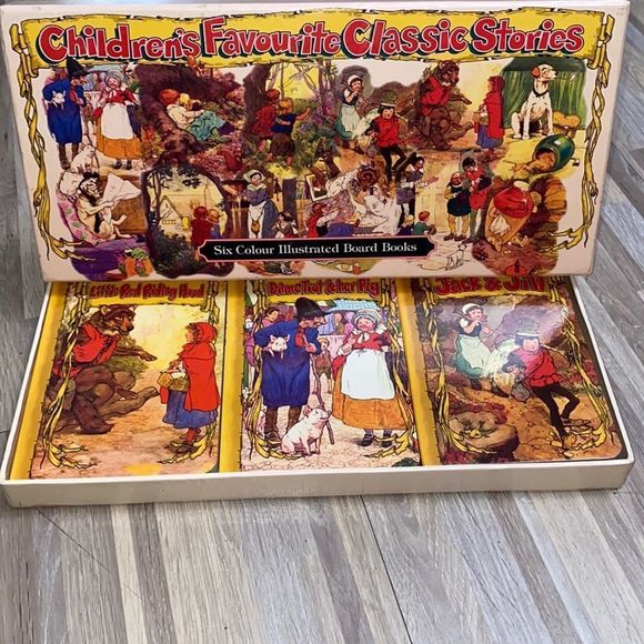 Other - Little red riding hood Children's Classic Stories Vintage Colour Board Books 6
